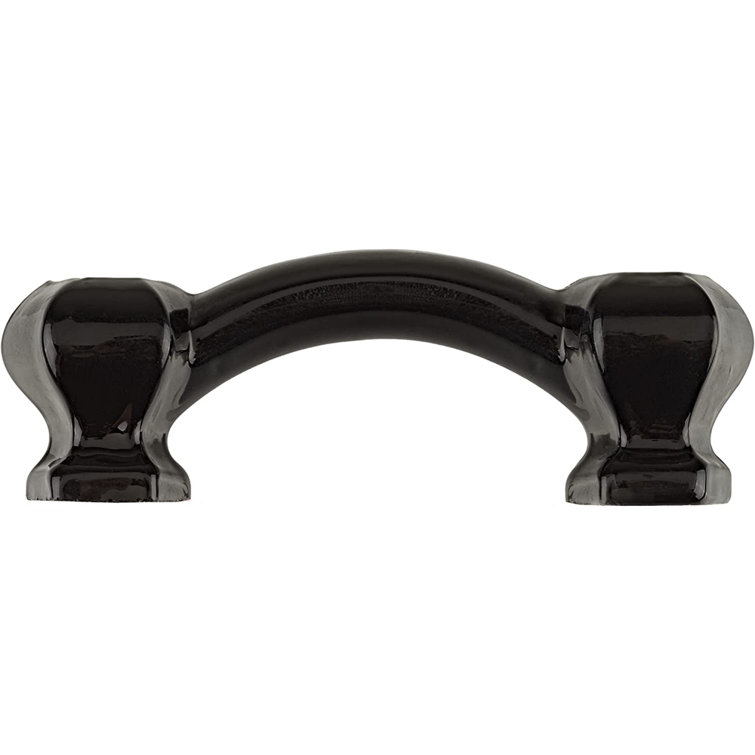 UNIQANTIQ HARDWARE SUPPLY Depression Era Hexagonal Black Milk Glass